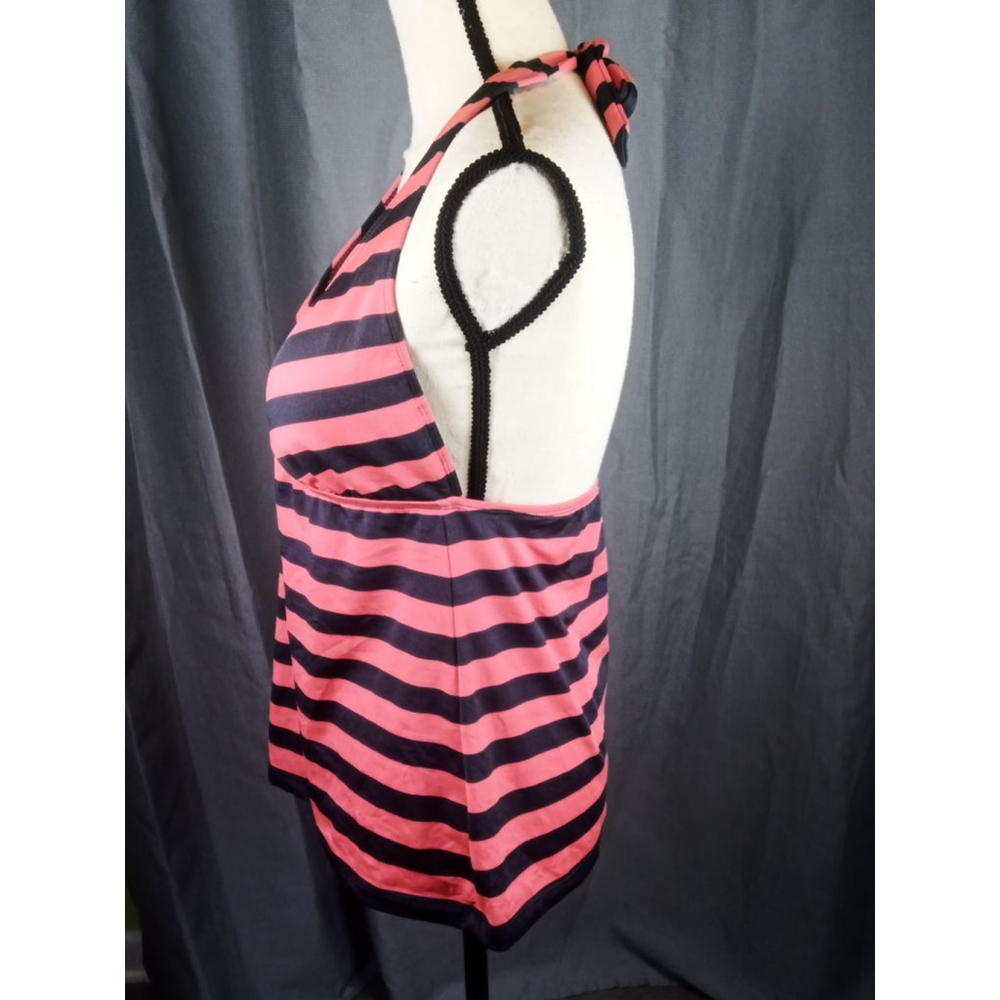 Mossimo Supply Co. Pink and Black Striped Swim Top - Picture 2 of 4